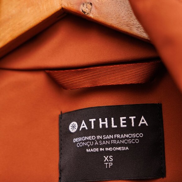 Athleta Rainout Sutro Long Trench XS Womens Nutmeg - Picture 5 of 11